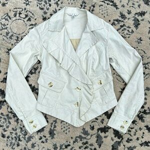 CAbi • 325 Linen Ruffle Up Jacket